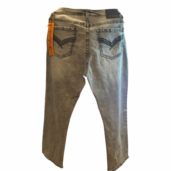 Tc & Co Los Angeles Men's Gray Straight Jeans - Picture 7 of 10